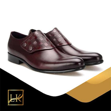 M: Leather Monk Dress Shoes A590601